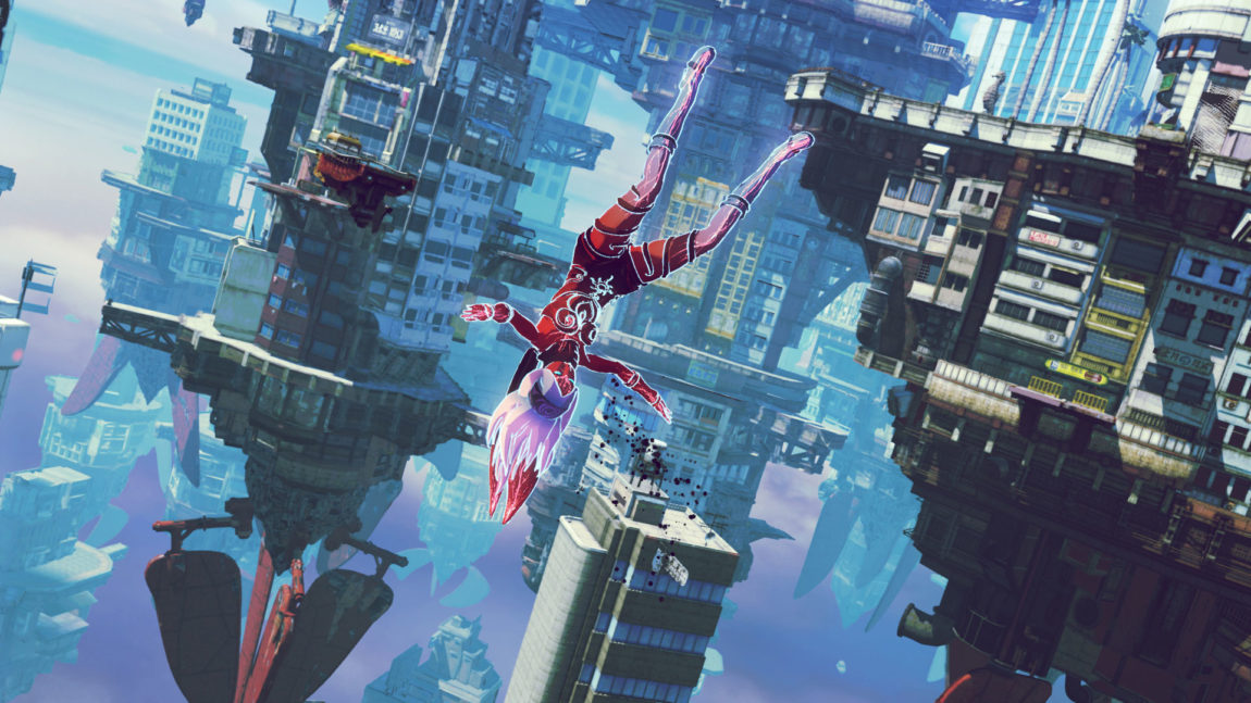 Hva som er opp og hva som er ned blir bokstavelig talt snudd på hodet i Gravity Rush 2. (Foto: Sony Computer Entertainment).