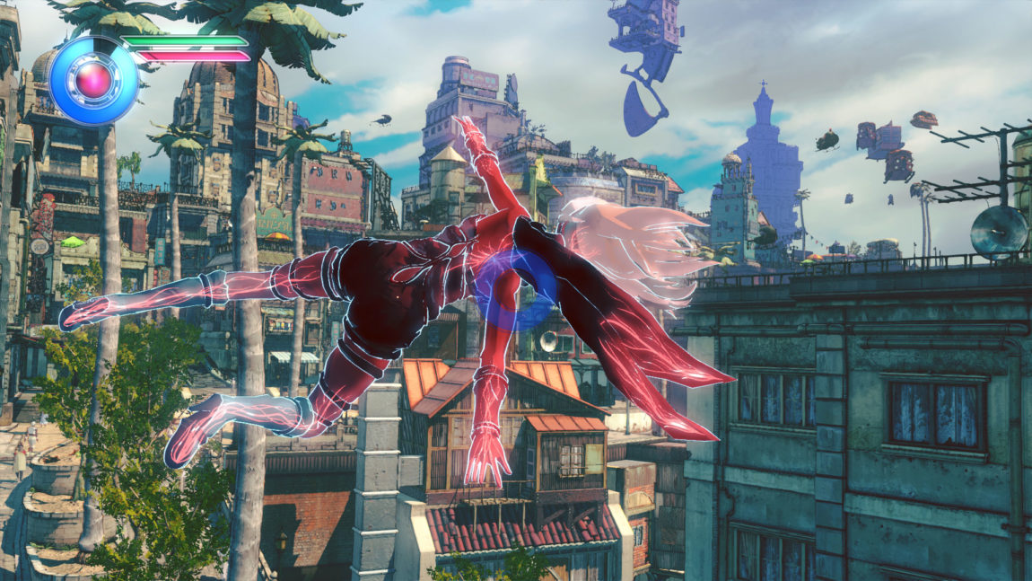 Dete r en fryd å utforske spillverdenen i Gravity Rush 2. (Foto: Sony Computer Entertainment).