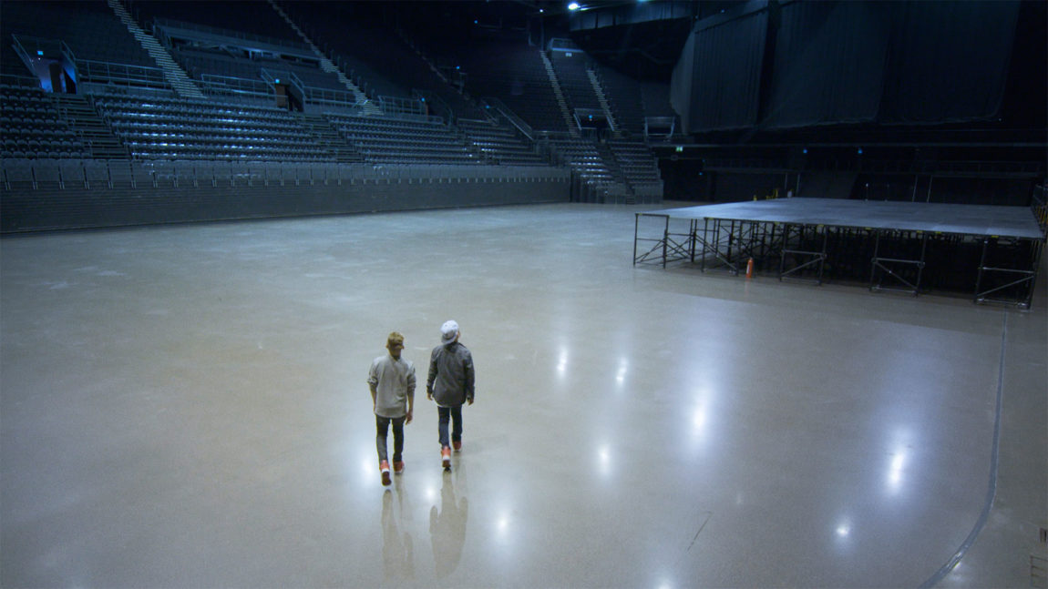 Gutta er spente på om de klarer å fylle Spektrum i Marcus & Martinus – Sammen om drømmen. (Foto: Norsk Filmdistribusjon / Fenomen).