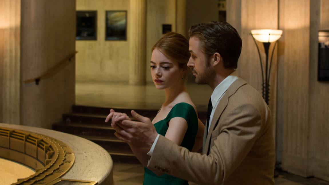 Emma Stone og Ryan Gosling er et pent filmpar i La La Land. (Foto: Nordisk Film Distribusjon AS)