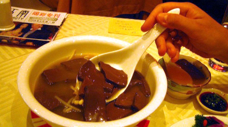 FK tester andeblodsuppe
