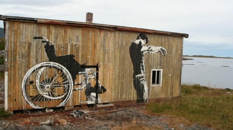 Street art i Lofoten