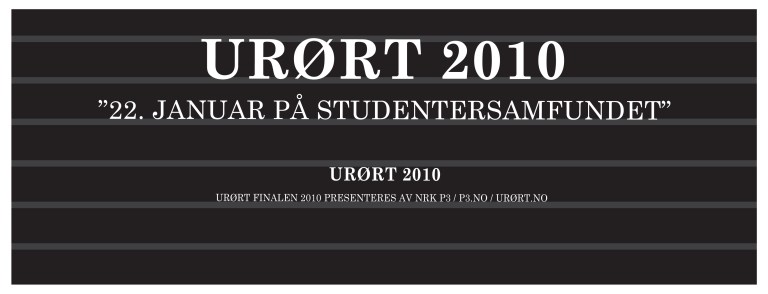 Programmet for Urørtkvelden