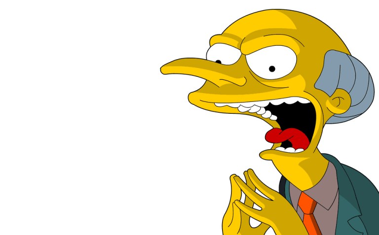 Se Mr. Burns kommentere valget