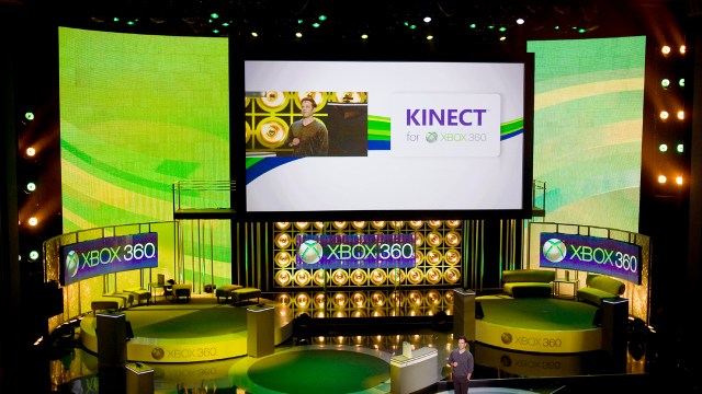 Slik så det ut i den mer sobre delen av Kinect-lanseringa. (Getty Images)