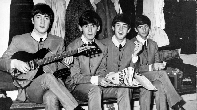 The Beatles på 60-talet, då historia i filmen «Beatles» finn stad. (Foto: Scanpix)