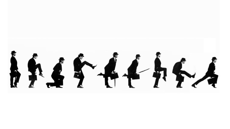 Vi feirer Silly walks-dagen!