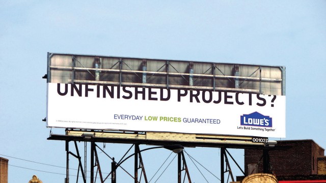 Lowe's: Unfinished Projects