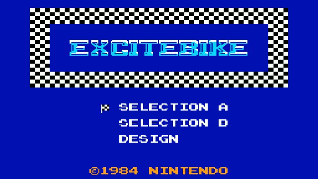 Excitebike åpningskjerm (Foto: Nintendo).