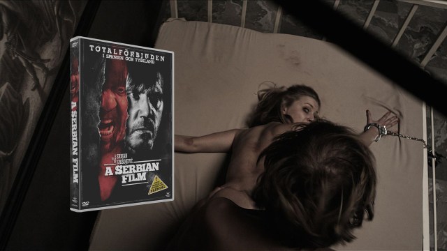 Nå også totalforbudt i Norge - <em>A Serbian Film</em>. (Foto: Cinematic Vision AB, Montasje: NRK)