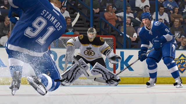 Tøffe kamper er en viktig del av ishocket, også i <em>NHL 12</em>. (Foto: EA)
