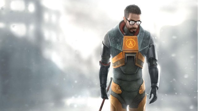 Ingeniøren Gordon Freeman er hovedpersonen i «Half-Life»-spillene. Her fra en plakat til «Half-Life 2». (Foto: Valve)