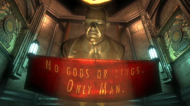 Et mulig slagord til neste stortingsvalg? Fra Bioshock. (Foto: Irrational games)