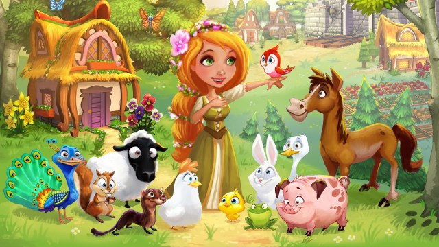 Castleville er Zynga sitt nyeste spill på Facebook, rettet mot barn og unge voksne. (Foto: Zynga)