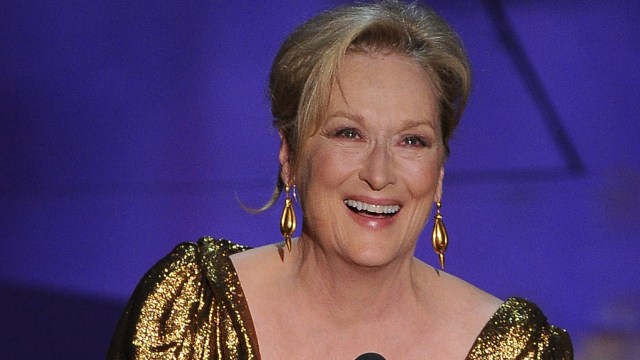 Meryl Streep vinner sin tredje Oscar. (Foto: AFP PHOTO Robyn BECK).