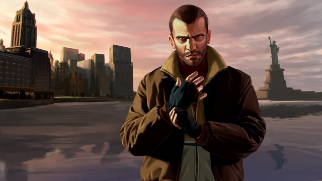 Hovedfiguren i <em>GTAIV</em> er immigranten Niko Bellic. Spillet handler om han og hans jakt på den amerikanske drømmen. (Foto: Rockstar Games)