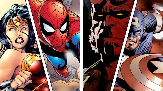 Captain America eller Hellboy? Spider-Man eller Wonderwoman? Superheltkåringa held fram! (Kollasj)