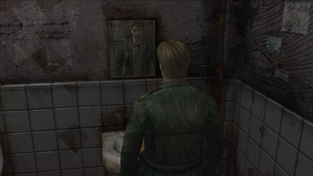 Ikke så veldig HD. <em>Silent Hill 2</em> har et kornete kamerafilter som skaper masse stemning, men som holder den allerede middelmådige HD-grafikken tilbake. (Foto: Konami)