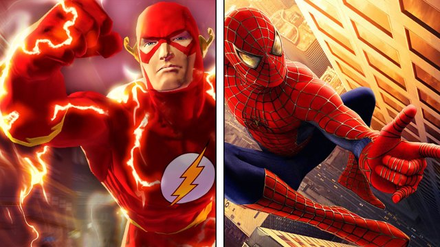 Spiderman versus The Flash (Bilete: Marvel/DC, Montasje: Martin Aas).