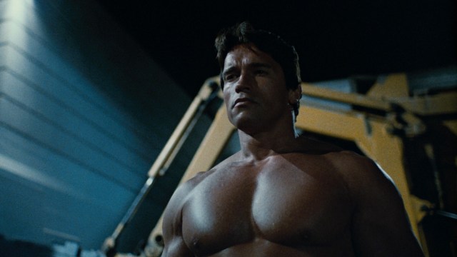 Arnold Schwarzenegger viser muskler i The Terminator (Foto: SF Norge AS).