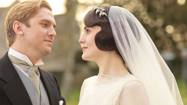 Matthew Crawley og Lady Mary Crawley i Downton Abbey. (Foto: ITV)