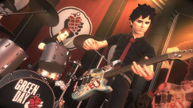 «Green Day Rock Band» frå 2010 var det førre storspelet i serien, etter det har det stort sett vore DLC-innhald. (Foto: Harmonix)