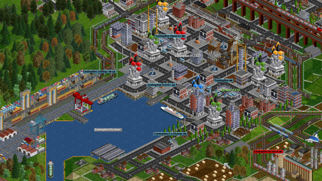 Transport Tycoon – her representert ved gratisversjonen – verdas største tidssluk? (Foto: Microprose)