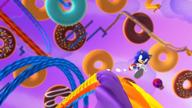 Sonic overlever ferden inn i 3D-plattformspill – men bør ikke herme for mye etter «Super Mario Galaxy». (Foto: SEGA)