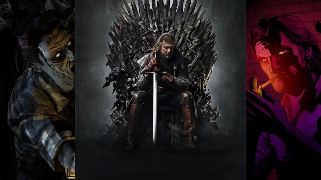 Sean Bean spiller Ned Stark i «A Game of Thrones», nå blir den populære tv-serien til en spillserie. Skjermbilde fra «The Walking Dead»-spillet til venstre og fra «The Wolf Among Us» til høyre. (Foto: Telltale Games og HBO)