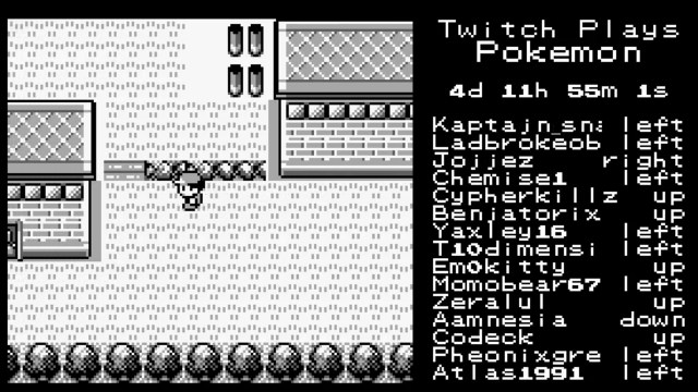 Over ni tusen apekattar på den same skrivemaskina. (Foto: Skjermdump frå Twitchplayspokemon)