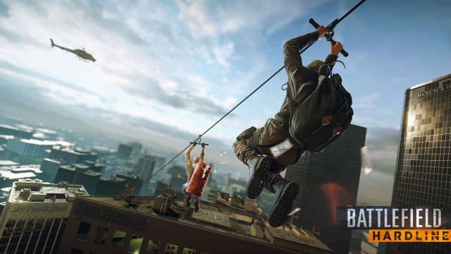 Battlefield Hardline var det eneste spillet som ble vist ordentlig frem under pressekonferansen. (Foto: EA).