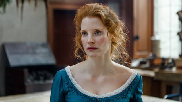 Jessica Chastain spiller hovedrollen i Liv Ullmanns Frøken Julie (Foto: Nordisk Film Distribusjon AS).