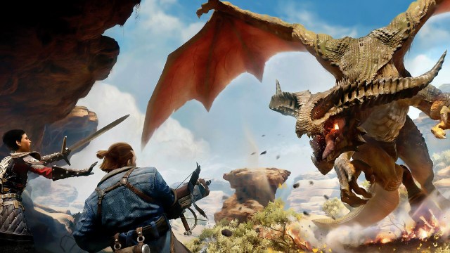 Slik navnet antyder er drager en av fiendene som må nedkjempes i «Dragon Age: Inquisition». (Promofoto: EA / Bioware)