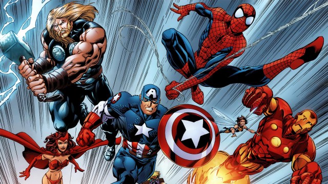 Superheltgruppa The Avengers og Spider-Man har allerede møttes flere tegneseriefortellinger. (Foto: Marvel)