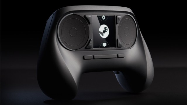 Denne prototypen av Steam-kontrolleren ble vist frem i 2013. Etter over 18 måneder med stillhet er Valve nå klar til å gå videre med planene om egne spillmaskiner, håndkontrollere og VR-briller. (Foto: Valve)
