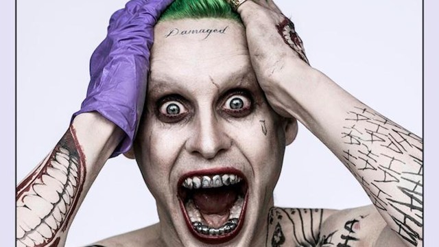 Jared Leto som «The Joker» i den kommende filmen «Suicide Squad». (Foto: twitter.com/DavidAyerMovies)