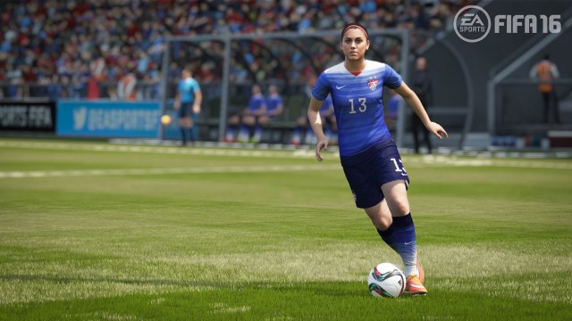 I Fifa 16 kan du spille med kvinnelandslag. (Foto: EA).