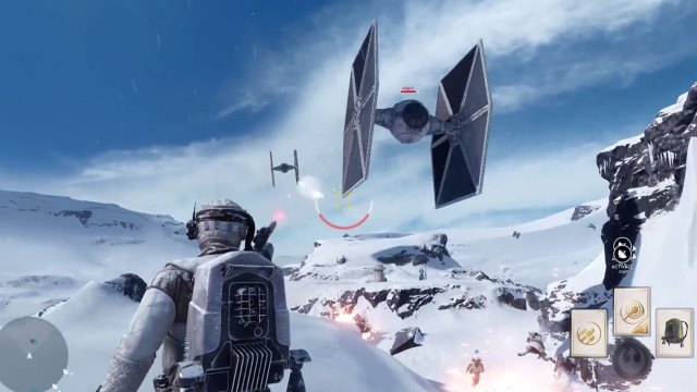 Gameplay fra Star Wars: Battlefront. (Foto: Skjermdump fra trailer).