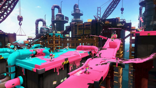 Det er ingen tvil om at det er mye søl med farger i Splatoon. (Foto: Nintendo).