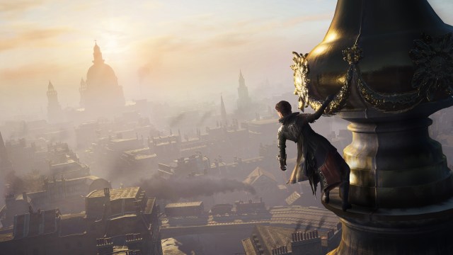 Evie med utsikt over London i Assassin's Creed: Syndicate. (Foto: Ubisoft).