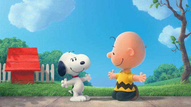 Hyggelig stemning mellom tittelfigurene i Snoopy og Charlie Brown: Knøttene-filmen (Foto: Twentieth Century Fox Norway).