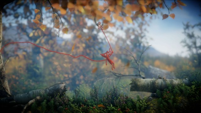 Yarny bruker sitt eget garn for å svinge seg gjennom spilbrettene i Unravel. (Foto: Electronic Arts).