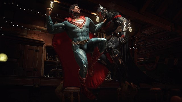 Supermann og Batman slåss. Ikke spør om hvorfor, bare nyt. (Foto: Warner Bros. Interactive Entertainment)