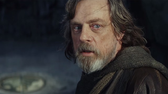 Luke Skywalker i traileren for Star Wars: The Last Jedi. (Foto: Skjermdump, Walt Disney Company Nordic).