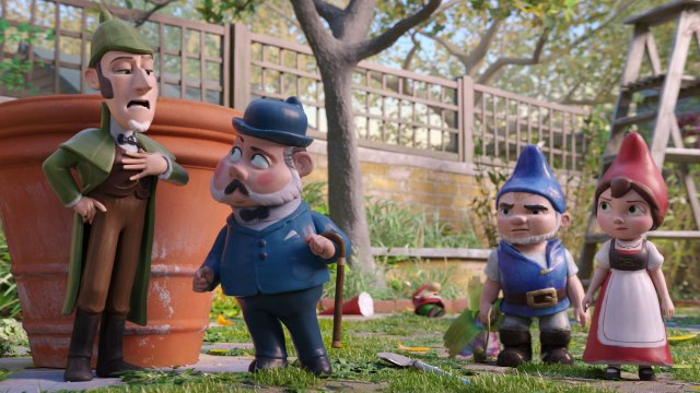 Sherlock Gnomes går på nervane til dei fleste andre i filmen. (Foto: SF Studios)