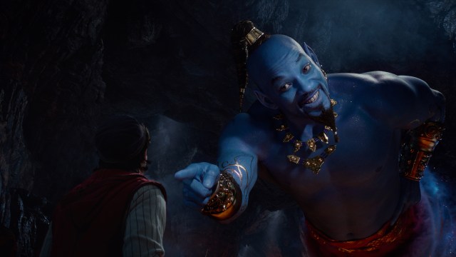 Will Smith har blitt blåst opp til Genie i nyinnspillingen av Disneys gamle tegnefilm Aladdin. (Foto: The Walt Disney Company Nordic)