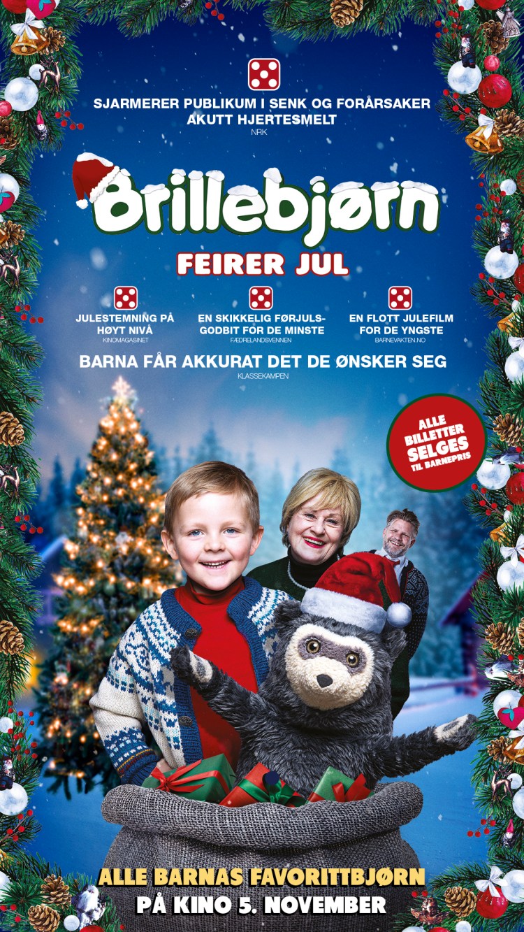 Brillebjørn feirer jul