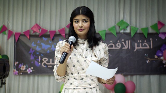 STILLER TIL VALG: Maryam (Mila Al Zahrani) er kandidat til kommunestyret i «Maryam». Foto: Selmer Media