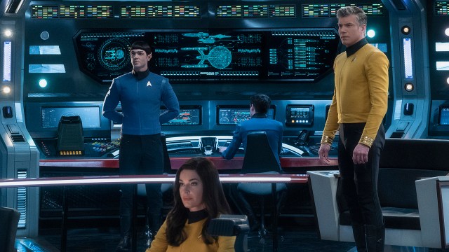 HERLIG GJENSYN: Det er gøy å være ombord på Enterprise igjen i «Star Trek: Strange New Worlds». FOTO: Paramount+.