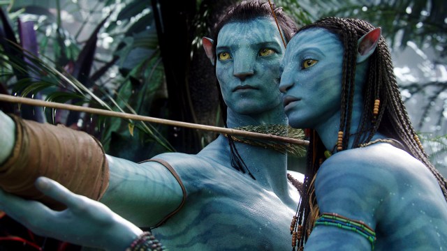 BLÅTT EVENTYR: Jake (Sam Worthington) og Neytiri (Zoe Saldana) i «Avatar». Foto: 20th Century Fox